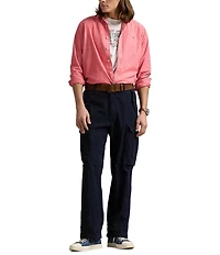 Polo Ralph Lauren Classic Fit Red Chambray Long Sleeve Shirt