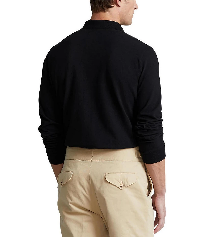 Polo Ralph Lauren Classic Fit Mesh Long Sleeve Polo Shirt