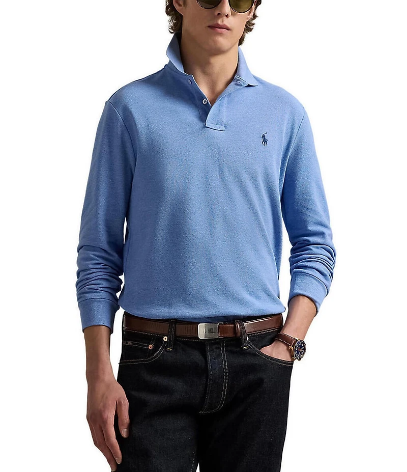 Polo Ralph Lauren Classic Fit Mesh Long Sleeve Polo Shirt