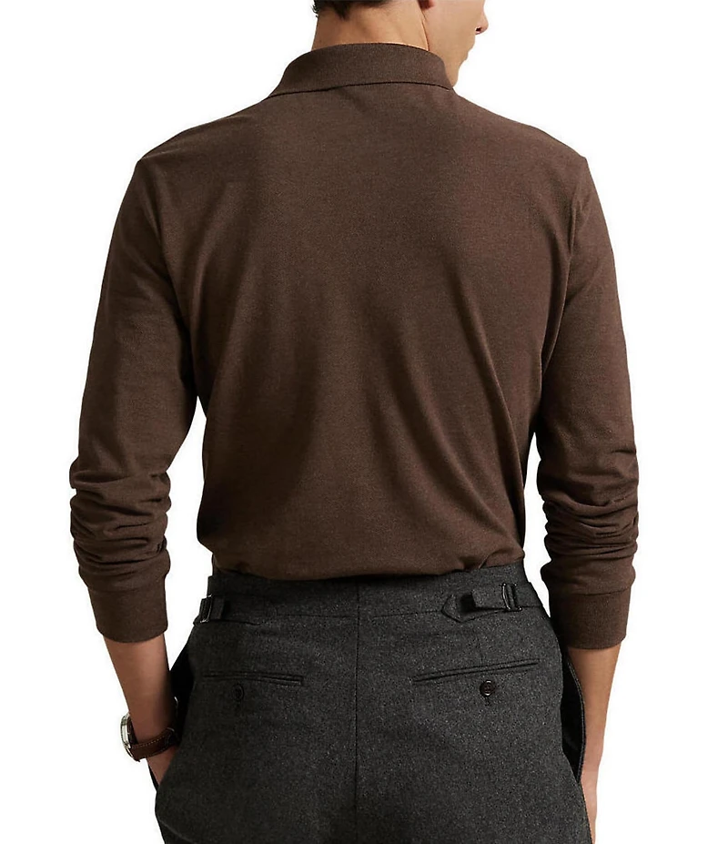 Polo Ralph Lauren Classic Fit Mesh Long Sleeve Polo Shirt