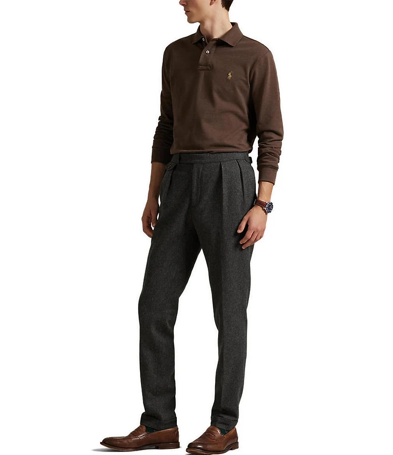 Polo Ralph Lauren Classic Fit Mesh Long Sleeve Polo Shirt