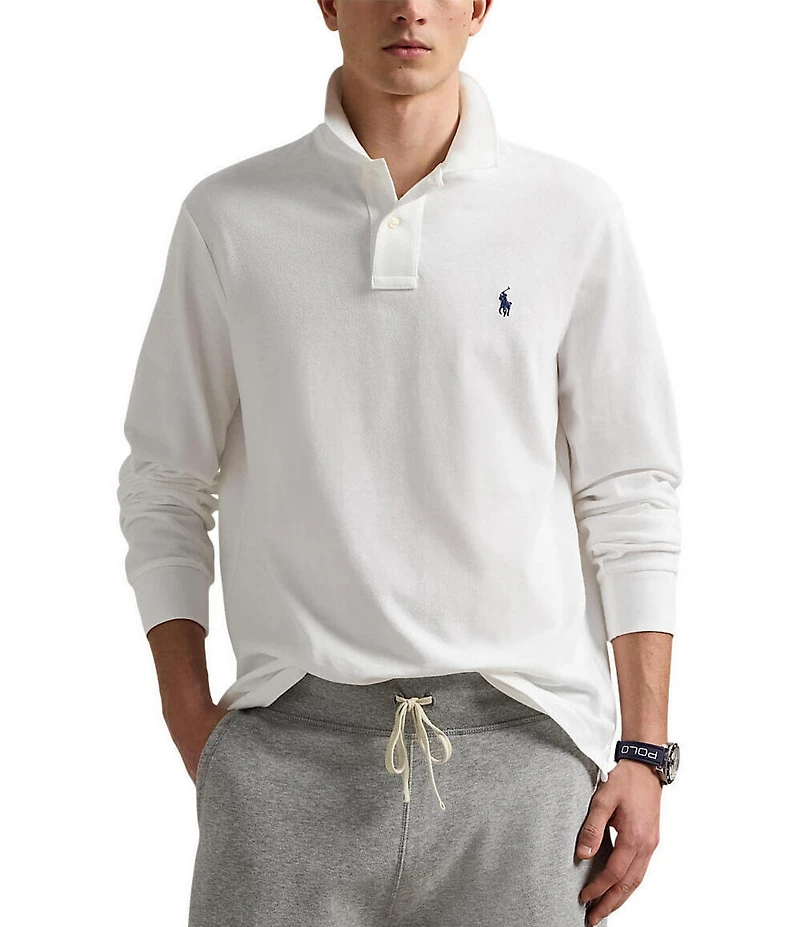 Polo Ralph Lauren Classic Fit Mesh Long Sleeve Polo Shirt