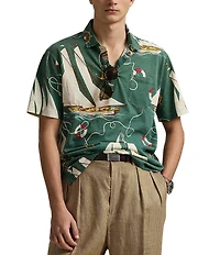 Polo Ralph Lauren Classic Fit Sailboat Jersey Short Sleeve Polo Shirt