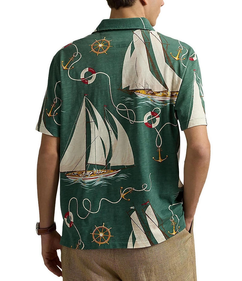 Polo Ralph Lauren Classic Fit Sailboat Jersey Short Sleeve Polo Shirt