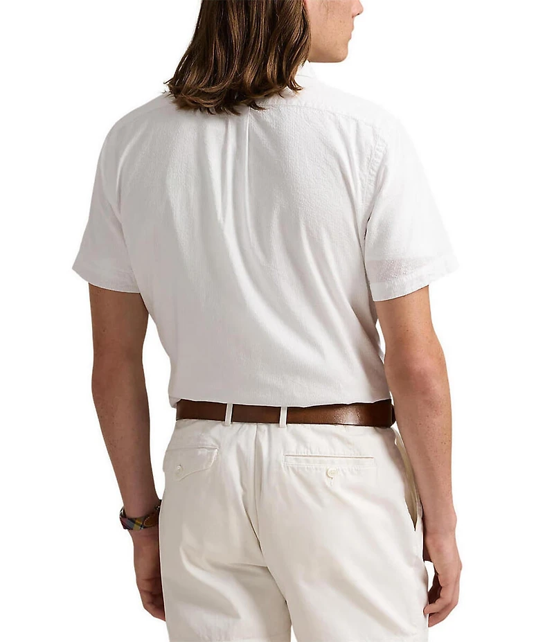 Polo Ralph Lauren Classic Fit Seersucker Short Sleeve Woven Shirt