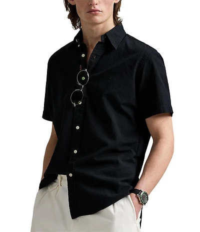 Polo Ralph Lauren Classic Fit Seersucker Short Sleeve Woven Shirt