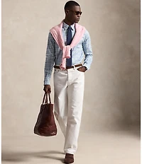 Polo Ralph Lauren Classic Fit Small Plaid Performance Oxford Long Sleeve Woven Shirt