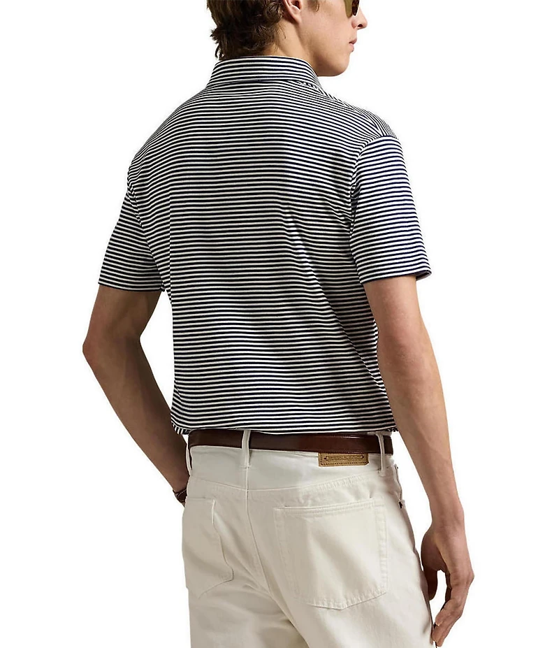 Polo Ralph Lauren Classic Fit Soft Cotton Stripe Short Sleeve Polo Shirt
