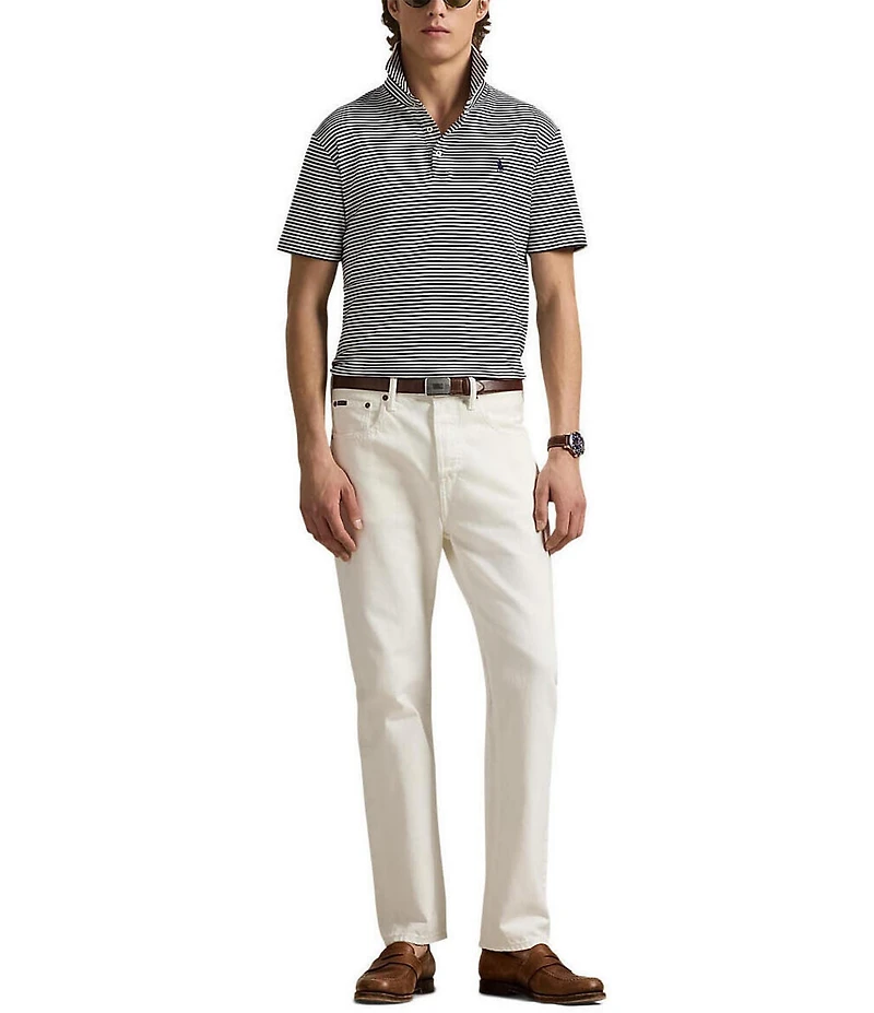 Polo Ralph Lauren Classic Fit Soft Cotton Stripe Short Sleeve Polo Shirt