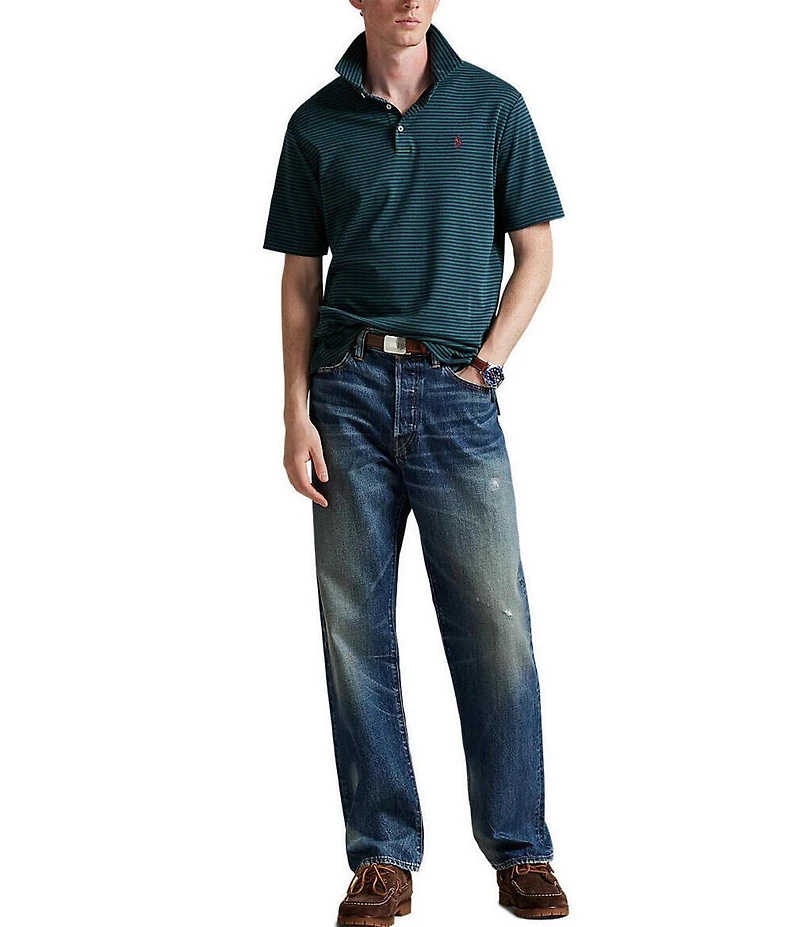 Polo Ralph Lauren Classic Fit Soft Cotton Stripe Short Sleeve Polo Shirt