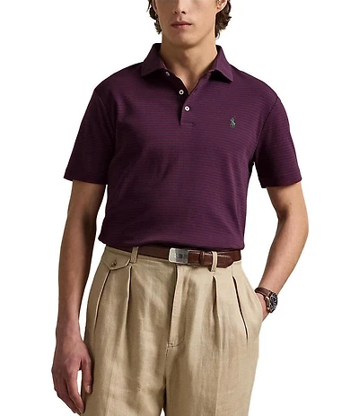 Polo Ralph Lauren Classic Fit Soft Cotton Stripe Short Sleeve Polo Shirt