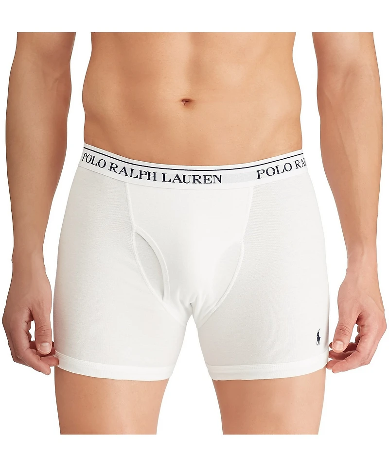 Polo Ralph Lauren Classic Fit Solid Boxer Briefs 3-Pack