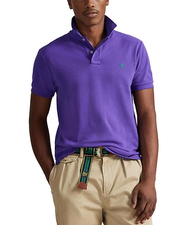 Polo Ralph Lauren Classic Fit Solid Cotton Mesh Polo Shirt