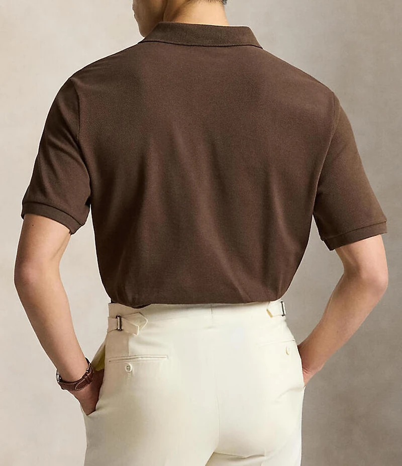 Polo Ralph Lauren Classic Fit Solid Cotton Mesh Polo Shirt