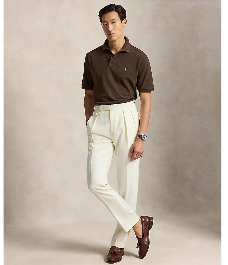 Polo Ralph Lauren Classic Fit Solid Cotton Mesh Polo Shirt