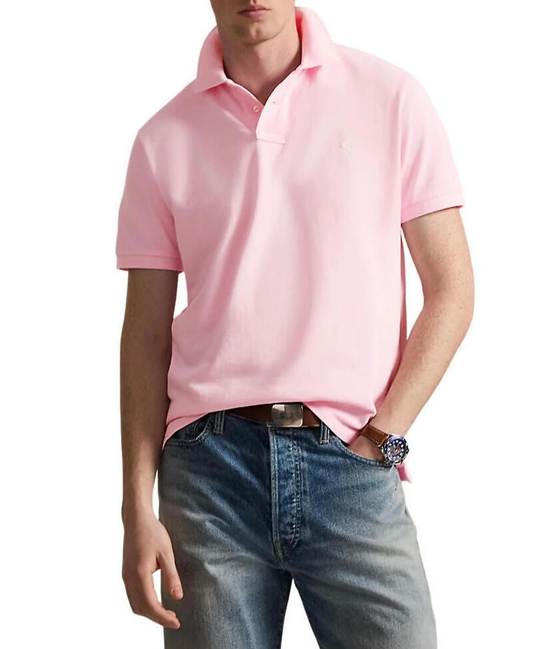 Polo Ralph Lauren Classic Fit Solid Cotton Mesh Polo Shirt