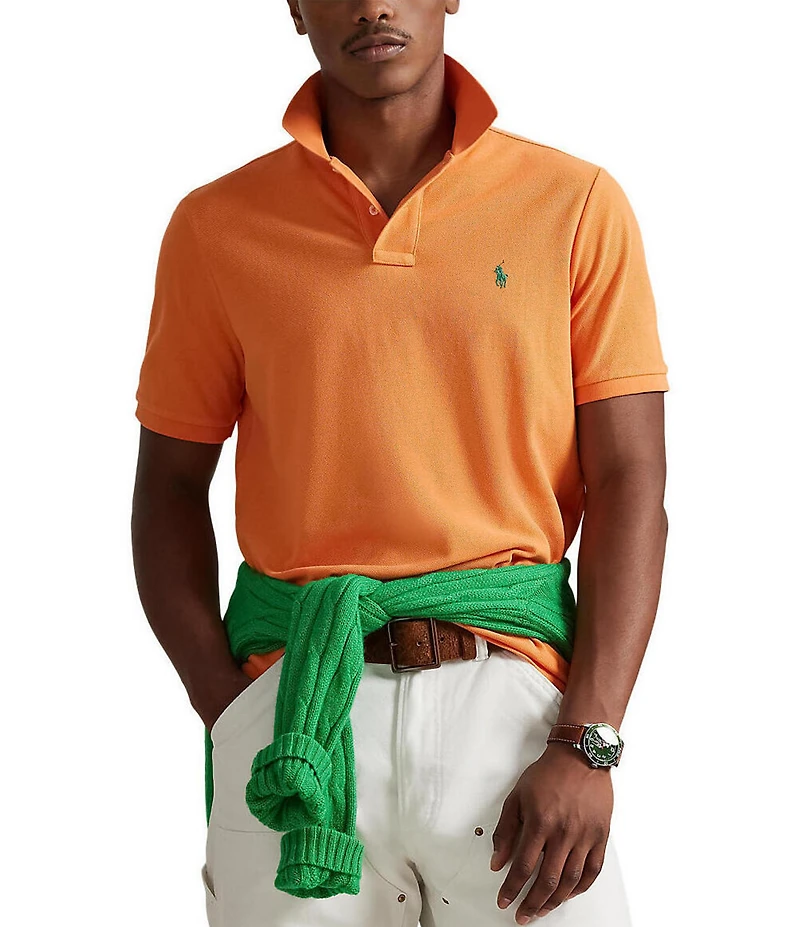 Polo Ralph Lauren Classic Fit Solid Cotton Mesh Polo Shirt