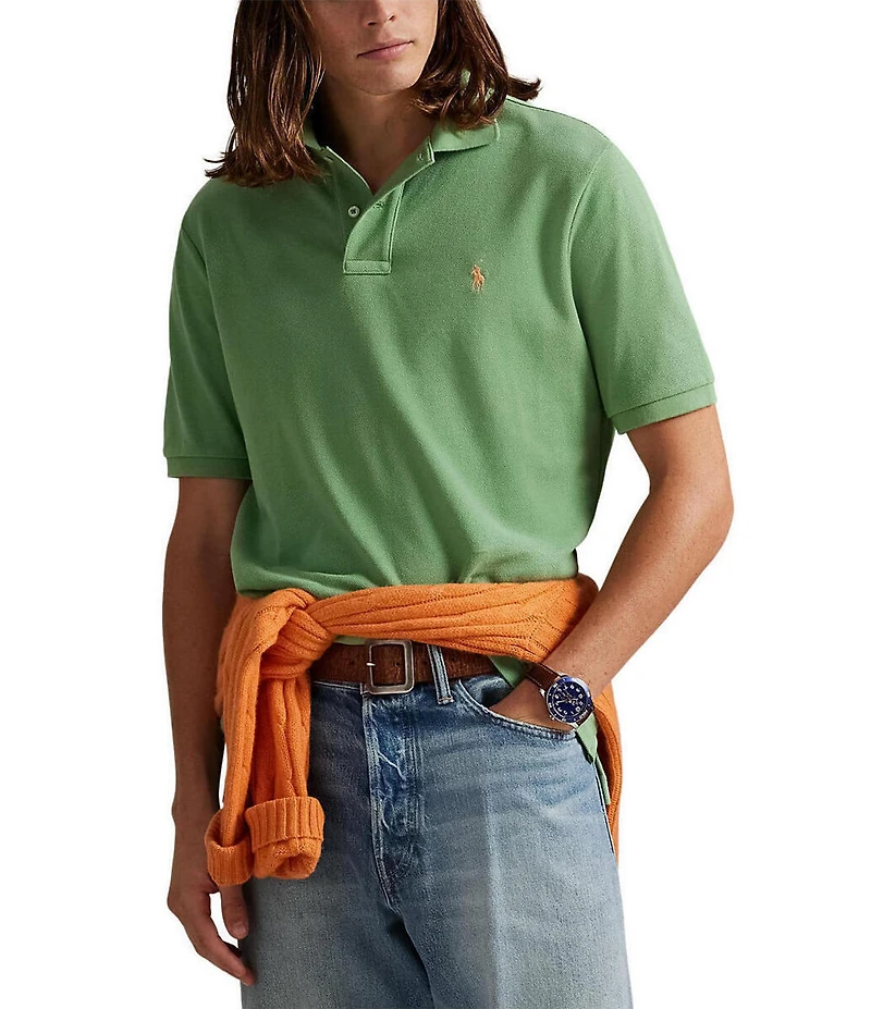 Polo Ralph Lauren Classic Fit Solid Cotton Mesh Polo Shirt