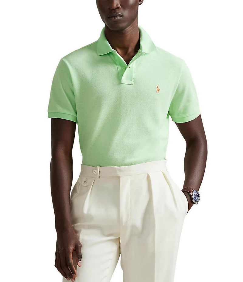 Polo Ralph Lauren Classic Fit Solid Cotton Mesh Polo Shirt