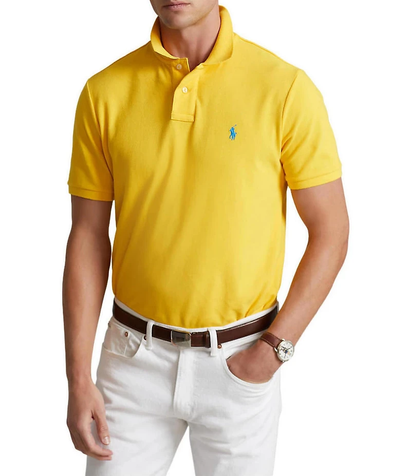 Polo Ralph Lauren Classic Fit Solid Cotton Mesh Polo Shirt