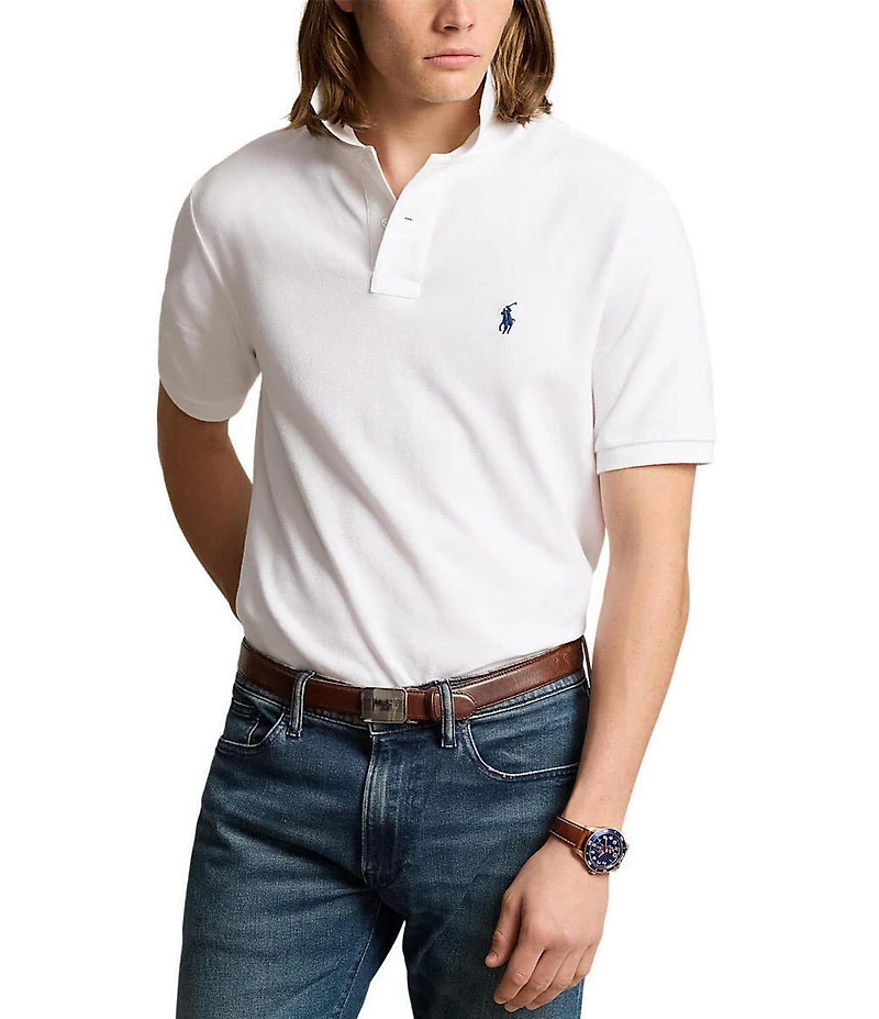 Polo Ralph Lauren Classic Fit Solid Cotton Mesh Polo Shirt