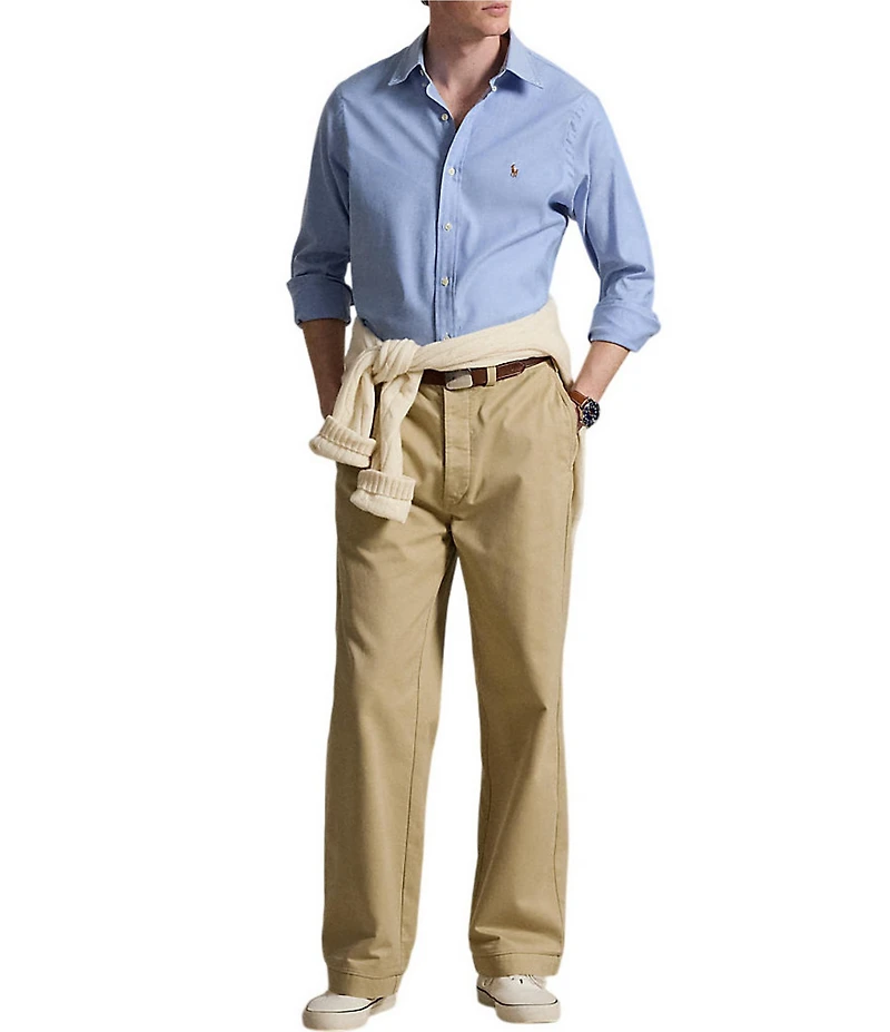 Polo Ralph Lauren Classic Fit Solid Performance Oxford Long Sleeve Woven Shirt