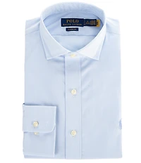 Polo Ralph Lauren Classic Fit Spread Collar Striped Poplin Dress Shirt