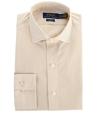 Polo Ralph Lauren Classic Fit Spread Collar Striped Poplin Dress Shirt