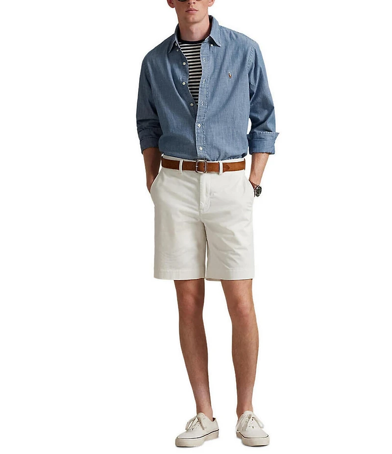 Polo Ralph Lauren Classic-Fit Stretch 9.25#double; Inseam Chino Shorts