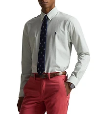 Polo Ralph Lauren Classic-Fit Stretch Checked Poplin Long Sleeve Woven Shirt