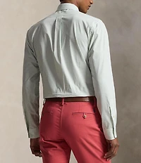 Polo Ralph Lauren Classic-Fit Stretch Checked Poplin Long Sleeve Woven Shirt
