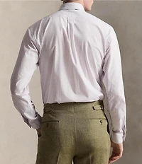 Polo Ralph Lauren Classic-Fit Stretch Checked Poplin Long Sleeve Woven Shirt