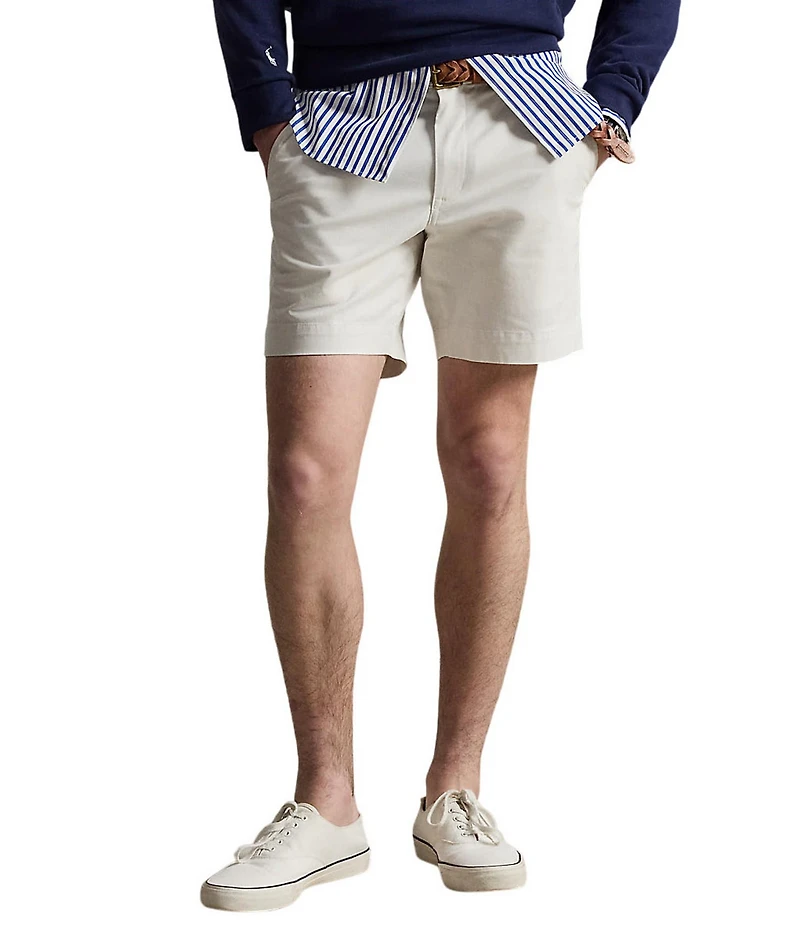 Polo Ralph Lauren Classic Fit Stretch Chino 7#double; Inseam Shorts