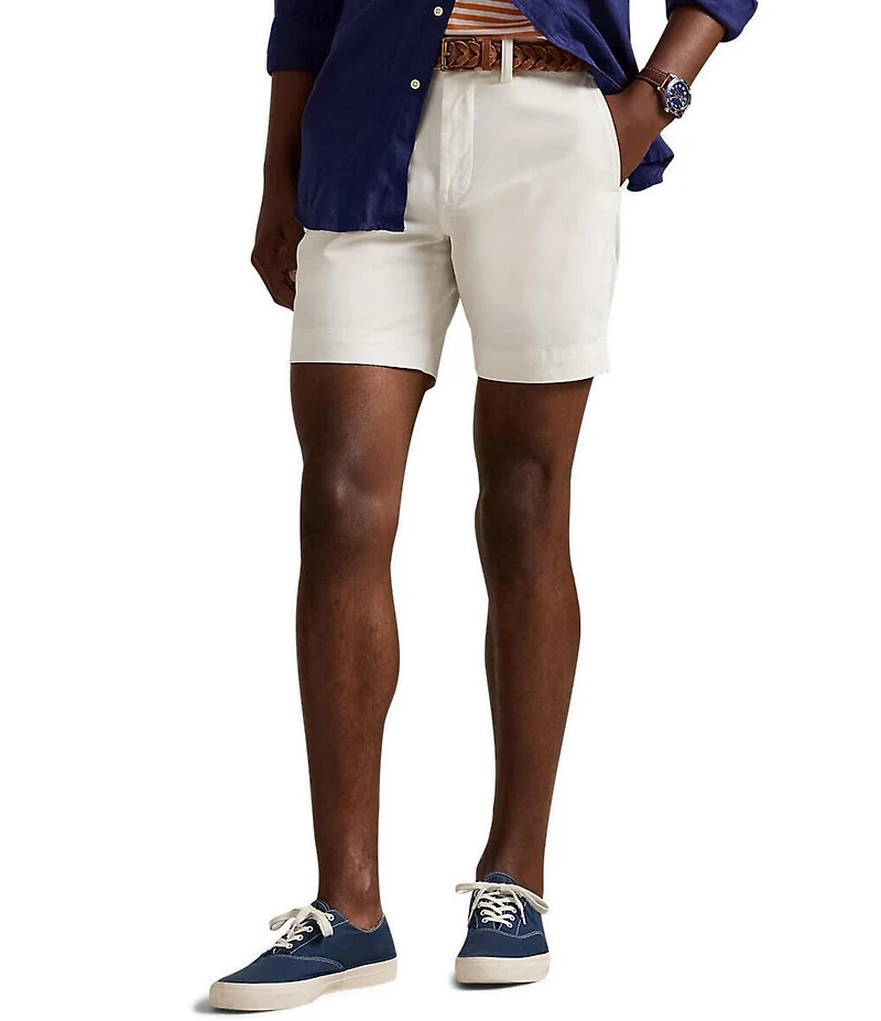 Polo Ralph Lauren Classic Fit Stretch Chino 7#double; Inseam Shorts