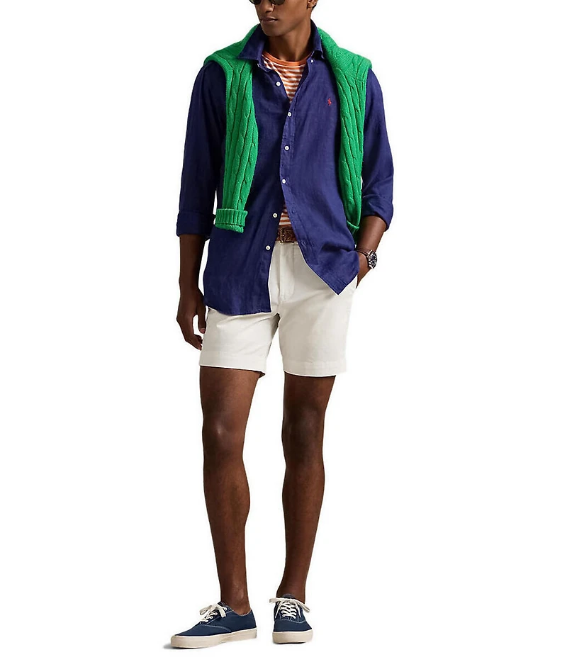 Polo Ralph Lauren Classic Fit Stretch Chino 7#double; Inseam Shorts