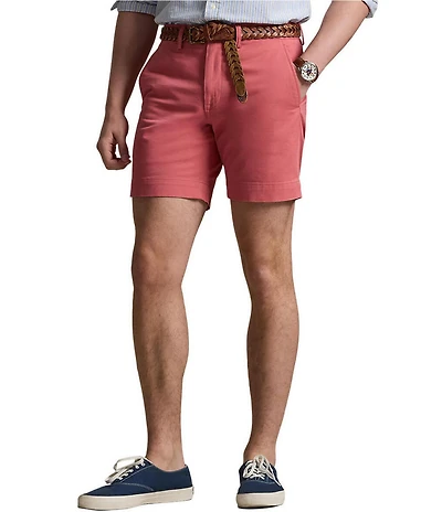 Polo Ralph Lauren Classic Fit Stretch Chino 7#double; Inseam Shorts
