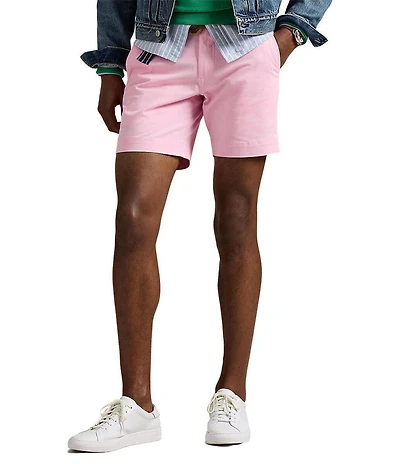 Polo Ralph Lauren Classic Fit Stretch Chino 7#double; Inseam Shorts