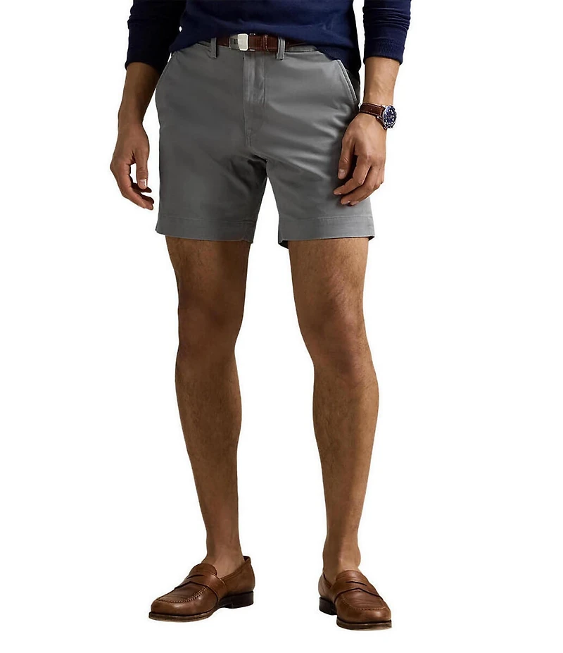 Polo Ralph Lauren Classic Fit Stretch Chino 7#double; Inseam Shorts