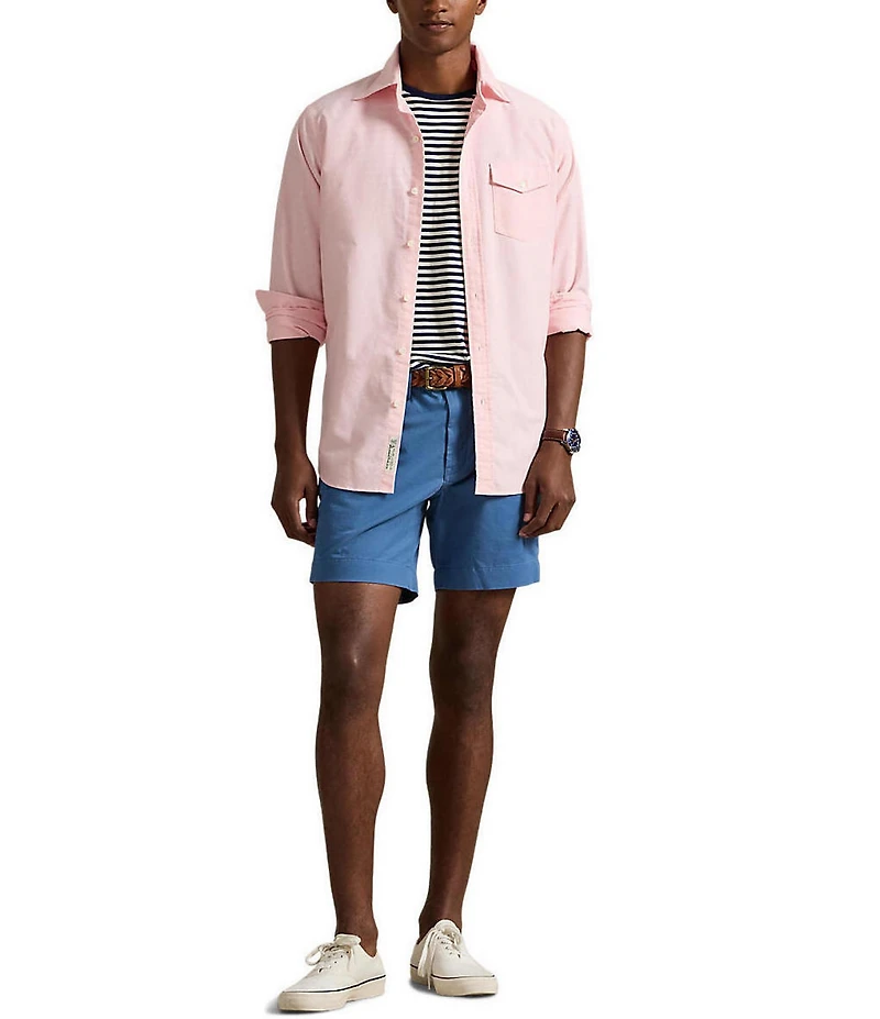 Polo Ralph Lauren Classic Fit Stretch Chino 7#double; Inseam Shorts