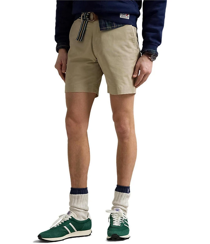 Polo Ralph Lauren Classic Fit Stretch Chino 7#double; Inseam Shorts