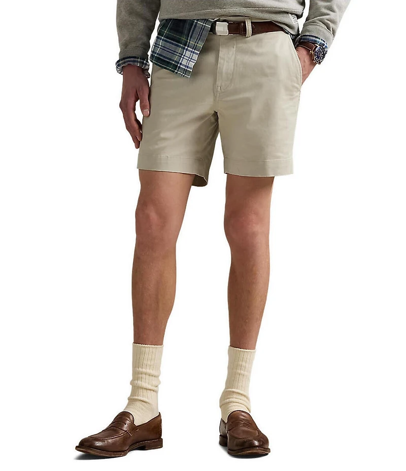 Polo Ralph Lauren Classic Fit Stretch Chino 7#double; Inseam Shorts