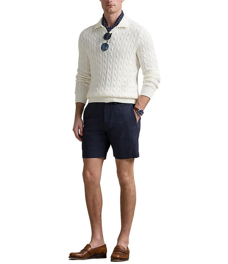 Polo Ralph Lauren Classic Fit Stretch Chino 7#double; Inseam Shorts
