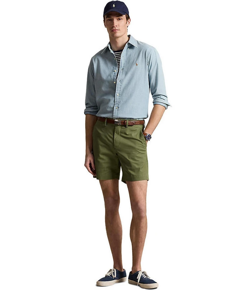 Polo Ralph Lauren Classic Fit Stretch Chino 7#double; Inseam Shorts