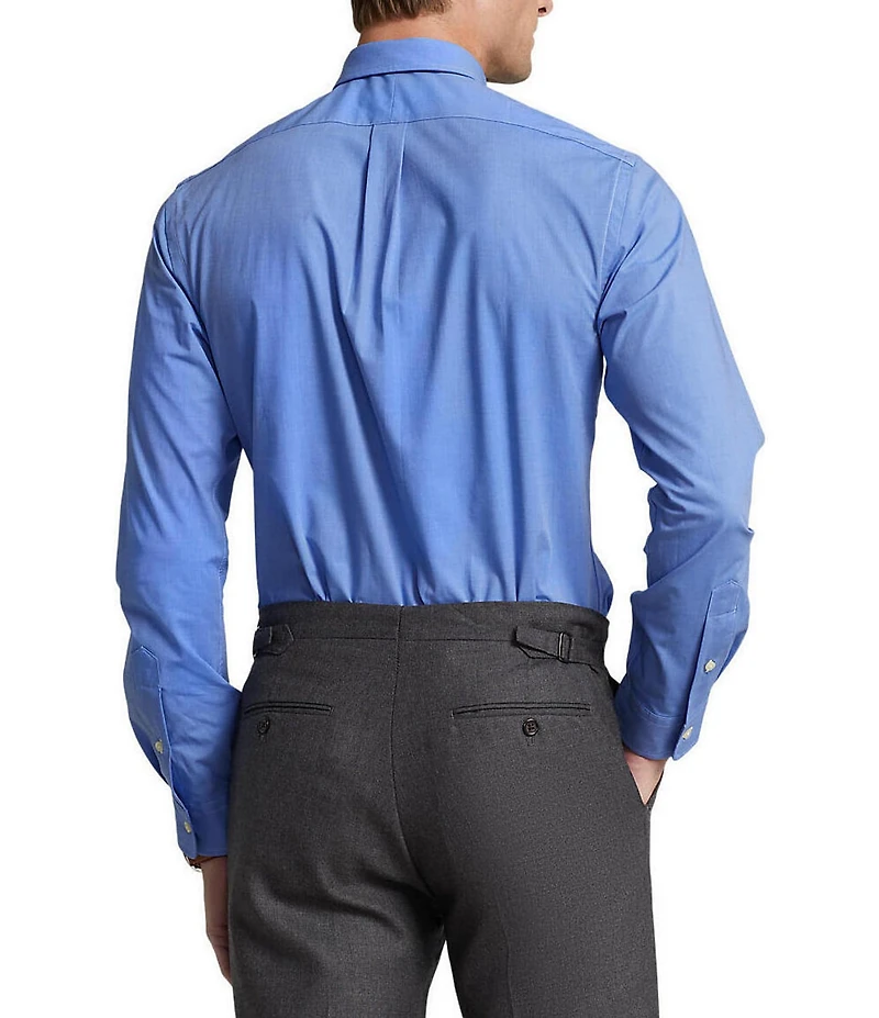 Polo Ralph Lauren Classic Fit Stretch End-on-End Long Sleeve Woven Shirt