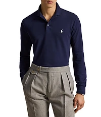Polo Ralph Lauren Classic Fit Stretch Mesh Long Sleeve Polo Shirt