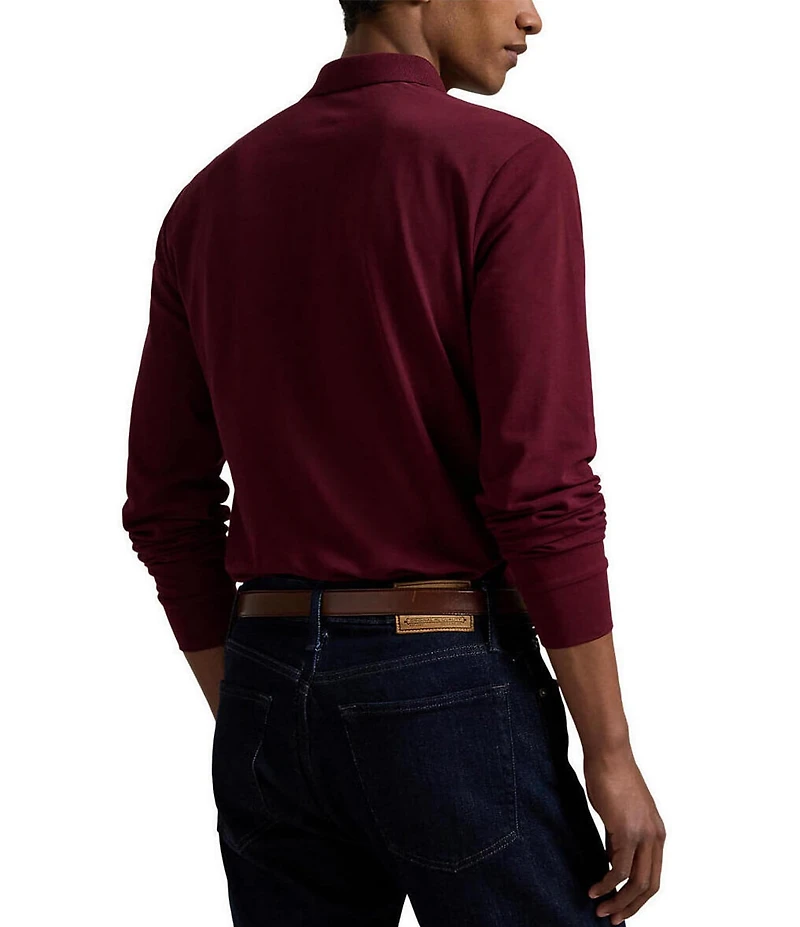 Polo Ralph Lauren Classic Fit Stretch Mesh Long Sleeve Polo Shirt