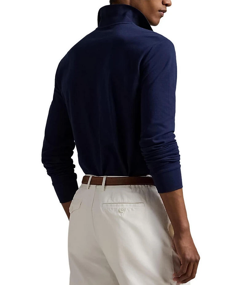 Polo Ralph Lauren Classic Fit Stretch Mesh Long Sleeve Polo Shirt