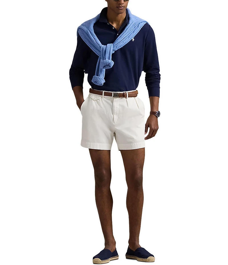 Polo Ralph Lauren Classic Fit Stretch Mesh Long Sleeve Polo Shirt
