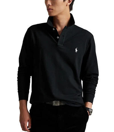 Polo Ralph Lauren Classic Fit Stretch Mesh Long Sleeve Polo Shirt