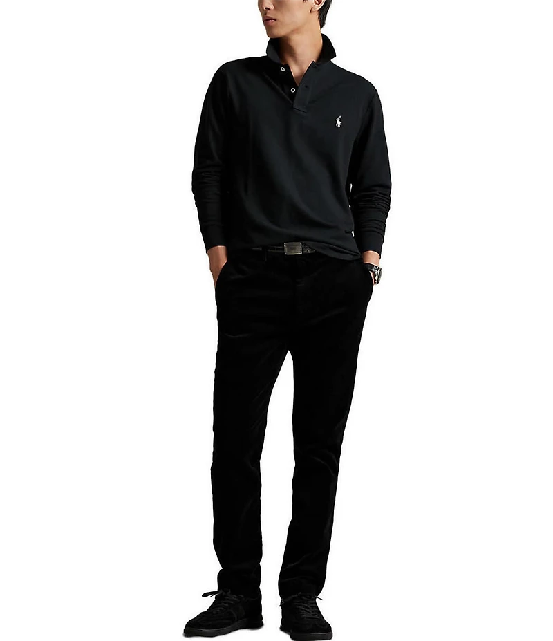 Polo Ralph Lauren Classic Fit Stretch Mesh Long Sleeve Polo Shirt
